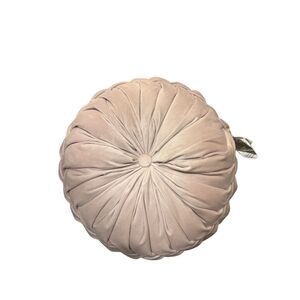 Lucoss Home 13.7" Round Throw Pillow Handcrafted Pumpkin Velvet Home Decorative
